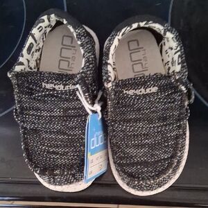 Hey Dude Kids Sneakers - Black and White